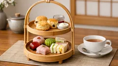 100均材料で作るアフタヌーンティー風二段トレイ 700円で食卓がおしゃれに変わる